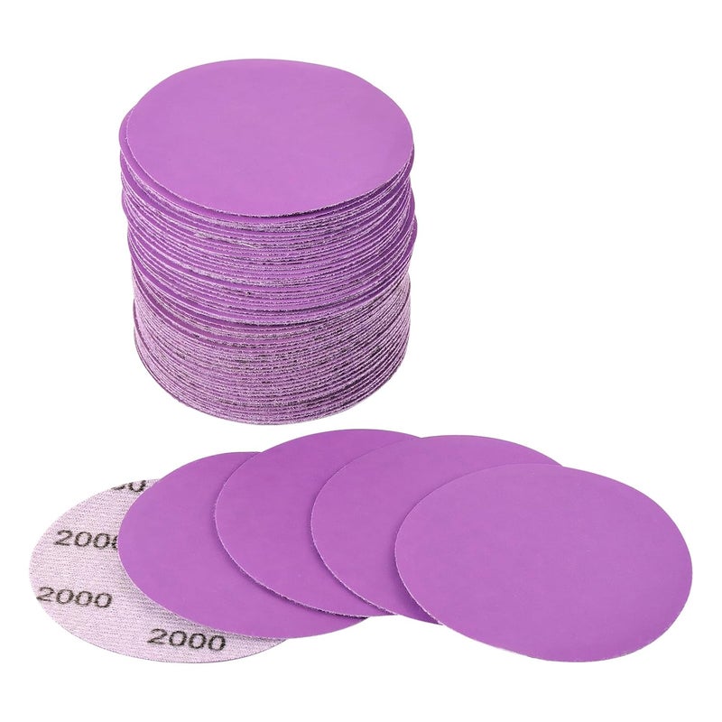 Arilier 3 Inch Sanding Disc 40Pcs, 2000 Grit Sandpaper, Drill Sanding Attachment, Wet Dry Hook and Loop Sandpaper Discs for Random Orbital Sanders, Alumina Sand Paper for Wood, Metal, Automotive - Image 1